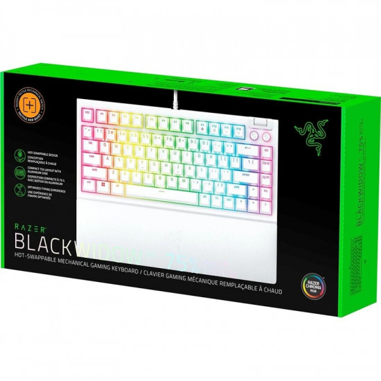 Клавіатура Razer BlackWidow V4 75% White (RZ03-05001700-R3M1)