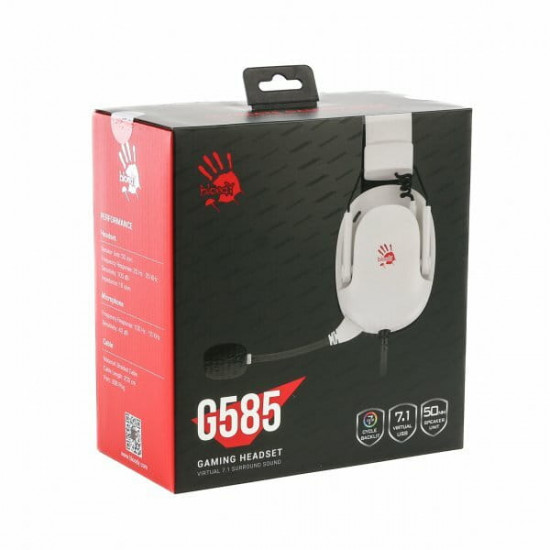 Гарнітура Bloody G585 White