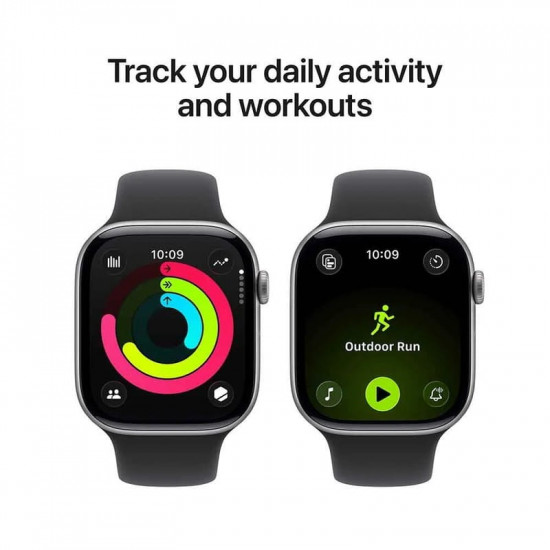Смарт-годинник Apple Watch Series 11 GPS 42mm Space Grey Aluminium Case with Black Sport Band - S/M (MEQW4RK/A)