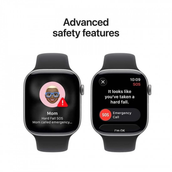 Смарт-годинник Apple Watch Series 11 GPS 42mm Space Grey Aluminium Case with Black Sport Band - S/M (MEQW4RK/A)