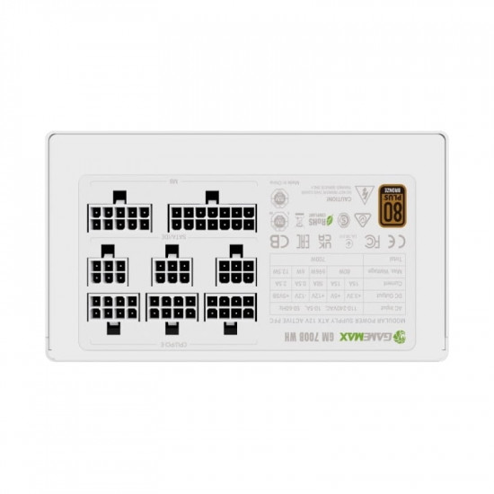 Блок живлення GameMax GM 700B WH Fully-modular New 700W White
