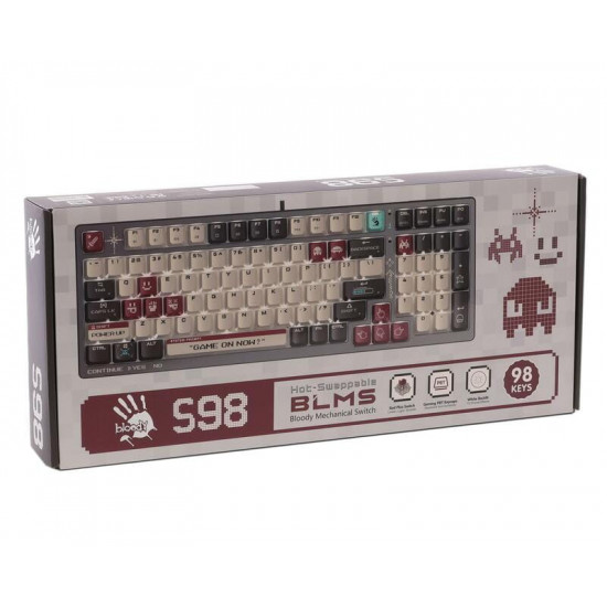 Клавіатура Bloody S98 Pixels Red