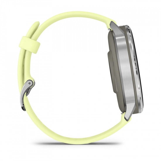 Смарт-годинник Garmin Venu 4 45mm Silver with Citron Silicone (010-03014-42)