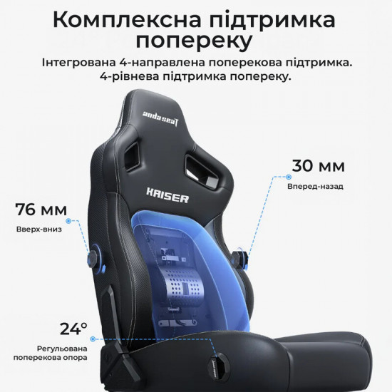Крісло для геймерів Anda Seat Kaiser 4 V2 Size XL PVC Purple (AD12YDDC-XLL-20-V-PV/C-03)