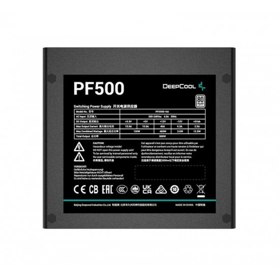 Блок живлення DeepCool PF500 500W (R-PF500D-HA0B-EU)