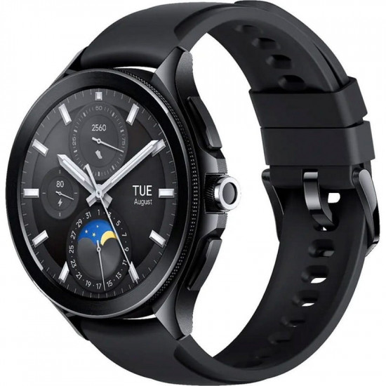Смарт-годинник Xiaomi Watch 2 Pro Black Case with Black Fluororubber Strap (BHR7211GL)