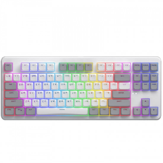 Клавіатура бездротова Hator Rockfall 3 Mecha TKL Wireless Orange White (HTK851UA)
