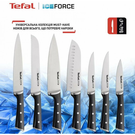 Набір ножів Tefal Ice Force у дерев`яній колоді 5 предметів (K232S574)