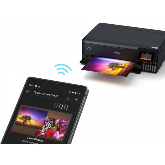 Багатофункціональний пристрій А3 кол. Epson EcoTank L8180 Фабрика друку з Wi-Fi (C11CJ21403)