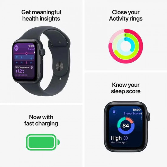 Смарт-годинник Apple Watch SE 3 GPS 40mm Starlight Aluminium Case with Starlight Sport Band - S/M (MEH34RK/A)