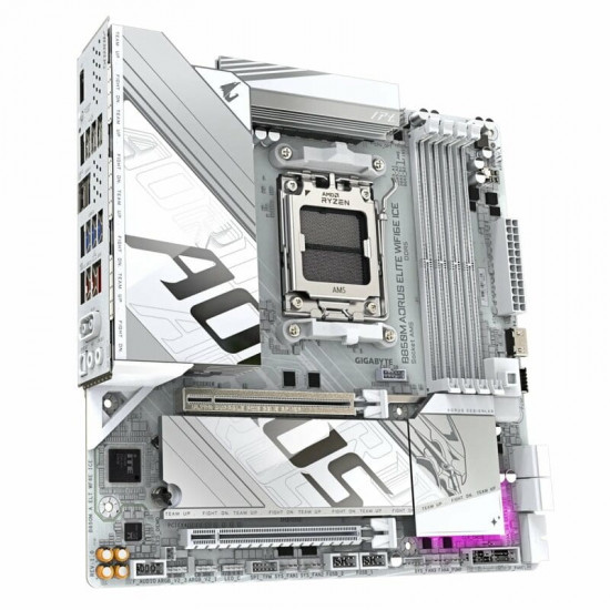 Материнська плата Gigabyte B850M Aorus Elite WiFi6E Ice Socket AM5