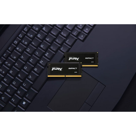 Модуль пам`ятi SO-DIMM DDR5 32GB/5600 Kingston Fury Impact PnP (KF556S40IB-32)