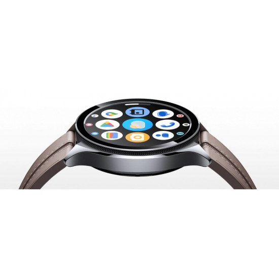 Смарт-годинник Xiaomi Watch 2 Pro Silver Case with Brown Leather Strap (BHR7216GL)