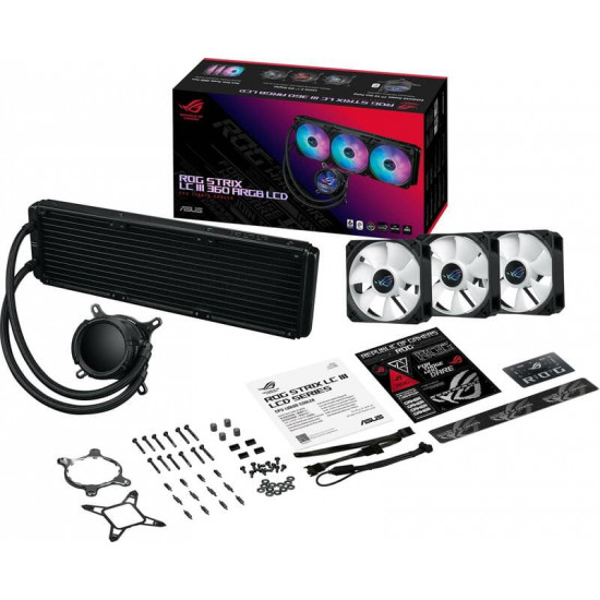 Система водяного охолодження Asus ROG Strix LC III 360 ARGB LCD (90RC00W1-M0UAY0)