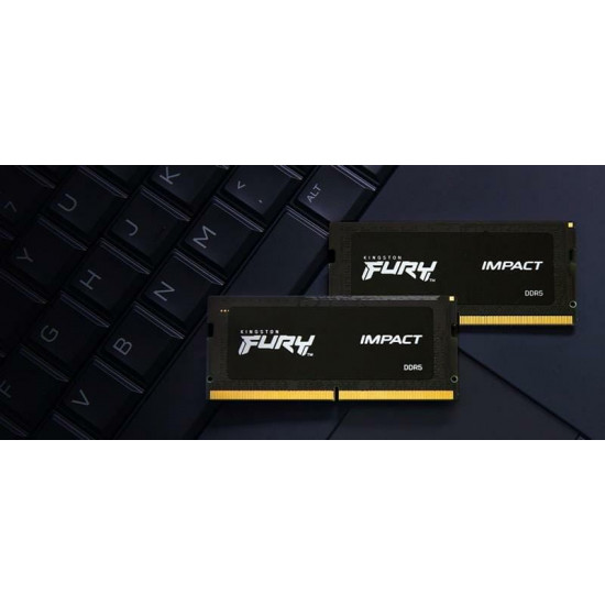 Модуль пам`ятi SO-DIMM DDR5 2x32GB/5600 Kingston Fury Impact (KF556S40IBK2-64)