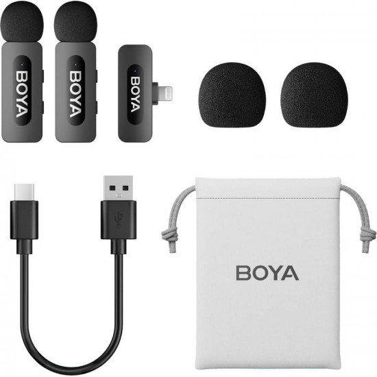Мікрофон BOYA BY-V2 Lightning Black