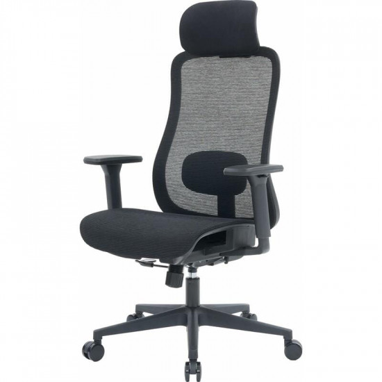 Крісло офісне Officepro Wave OC670-B-B-B Black