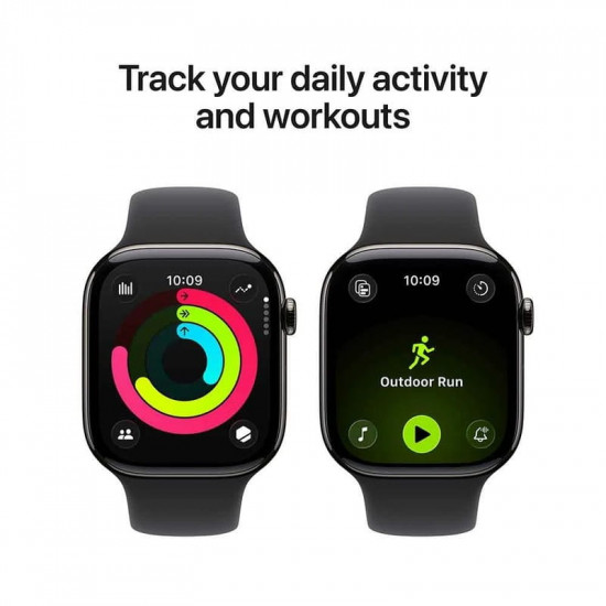 Смарт-годинник Apple Watch Ultra 3 GPS + Cellular 49mm Black Titanium Case with Black/Charcoal Trail Loop - M/L (MF1H4QP/A)