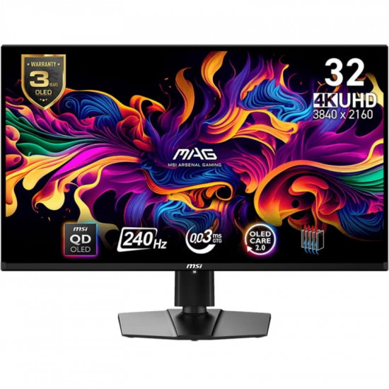 Монітор MSI 31.5" MAG 321UPX QD-OLED Black 240Hz