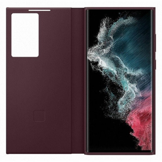 Чохол-книжка Samsung Smart Clear View Cover для Samsung Galaxy S22 Ultra SM-S908 Burgundy (EF-ZS908CEEGRU)