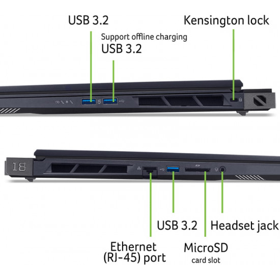 Ноутбук Acer Predator Helios 18 PH18-73-94QQ (NH.QVZEU.003) Abyssal Black