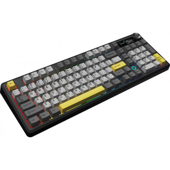 Клавіатура бездротова Ajazz AK980 V2 Maillard Switch Black (AK980-V2-M-BGY)
