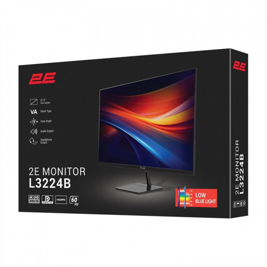 Монітор 2E 31.5" L3224B (2E-L3224B-01.UA) VA Black