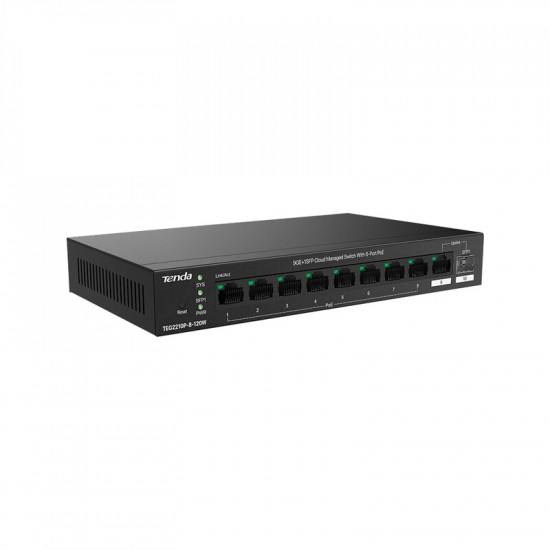 Комутатор Tenda TEG2210P-8-120W