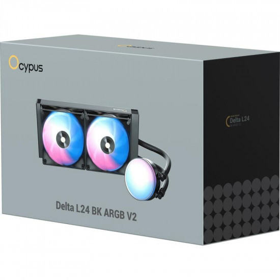 Система водяного охолодження Ocypus Delta L24 BK ARGB V2 (DELTA-L24-BK2AAWNN02X-GL)