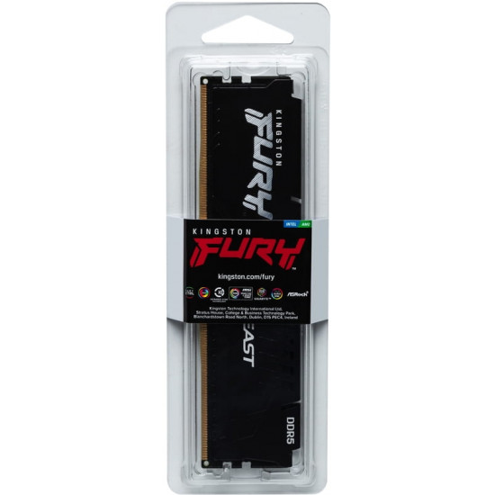 Модуль пам`яті DDR5 8GB/5600 Kingston Fury Beast Black (KF556C40BB-8)