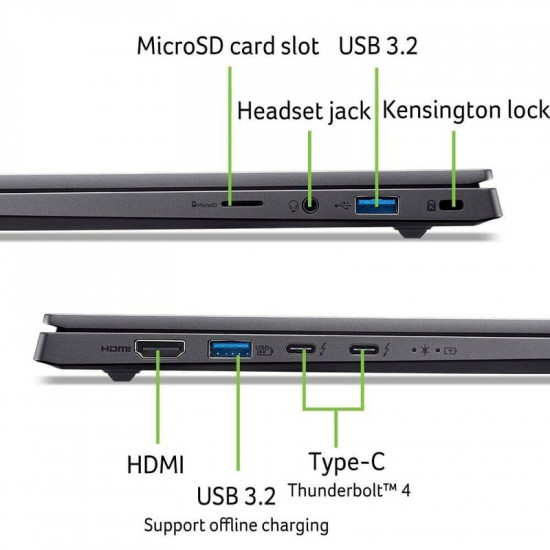 Ноутбук Acer Swift X 14 SFX14-73G-95JX (NX.J81EU.003) Gray
