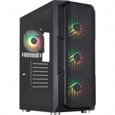 Корпус 1stPlayer XF-BK-4F7 Black без БЖ