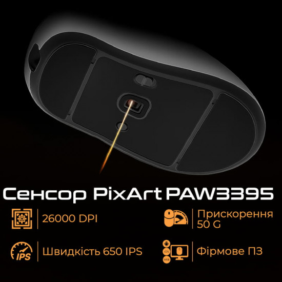 Миша бездротова RAWM ER21 Black