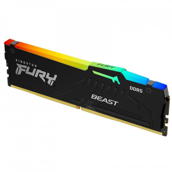 Модуль пам`яті DDR5 2x32GB/5200 Kingston Fury Beast RGB Black (KF552C40BB2AK2-64)