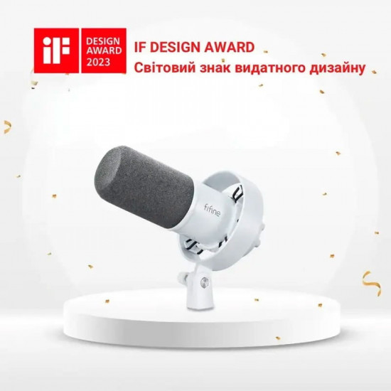 Мікрофон Fifine T688W White