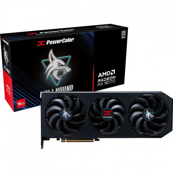 Відеокарта AMD Radeon RX 9070 16GB GDDR6 Hellhound PowerColor (RX9070 16G-L/OC)