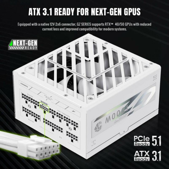 Блок живлення GameMax GZ 1000G White 1000W