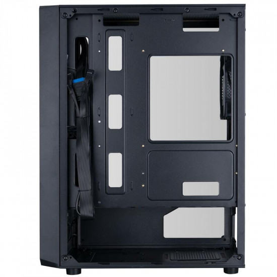 Корпус 1stPlayer FD3-M-BK-4F7 Black без БЖ