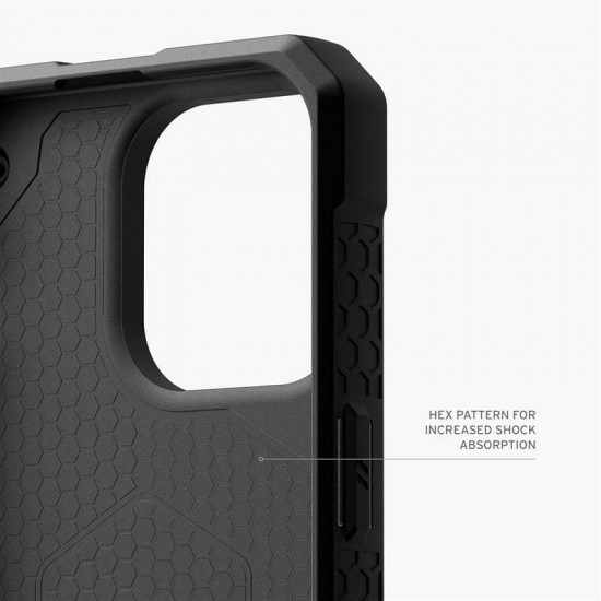 Чохол-накладка Urban Armor Gear Monarch Pro Magsafe для Apple iPhone 15 Pro Kevlar Black (114221113940)