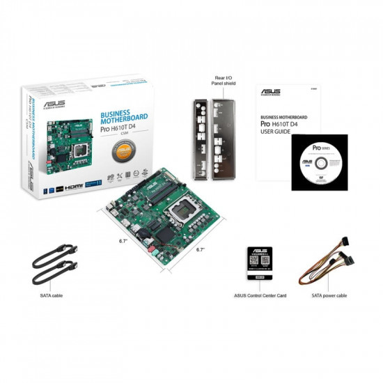 Материнська плата Asus PRO H610T D4-CSM Socket 1700