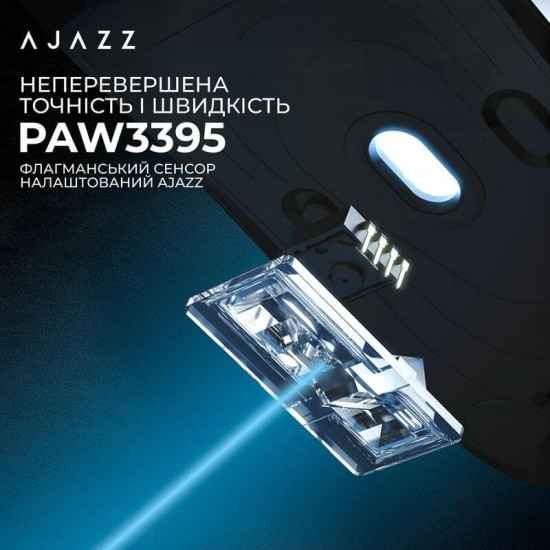 Миша бездротова Ajazz AJ159Pro White (AJ159-PRO-W)