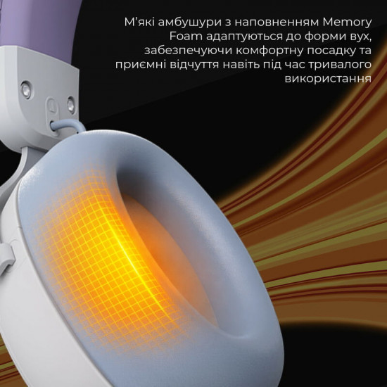 Bluetooth-гарнітура Ajazz AHM08 MAX 3-Mode White (AHM08-MAX-PWB)