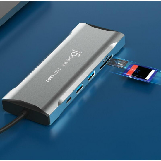 Док-станція J5create USB-C 11-в-1 (JCD397-N)