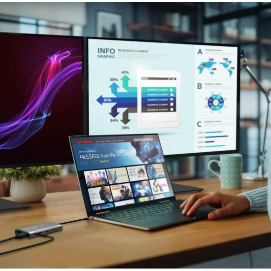 Док-станція J5create USB-C 11-в-1 (JCD397-N)