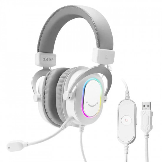 Гарнітура Fifine RGB H6W White