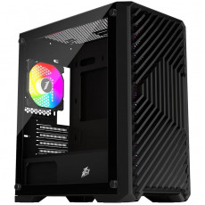 Корпус 1stPlayer T5-BK-4F1 Black без БЖ
