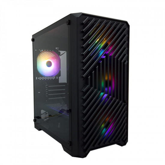 Корпус 1stPlayer T5-BK-4F1 Black без БЖ