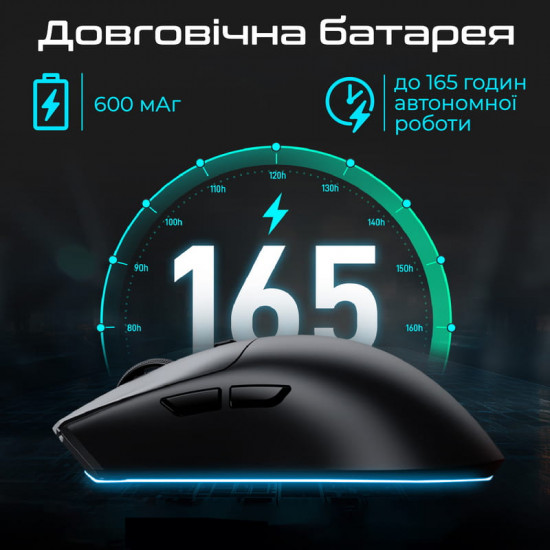 Миша бездротова RAWM SA-MH01 Black