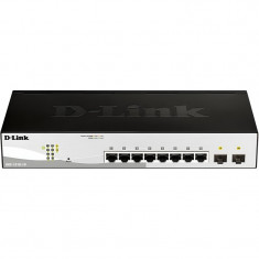 Комутатор D-Link DGS-1210-10 (8* 1Gbit, 2*SFP, Smart III)