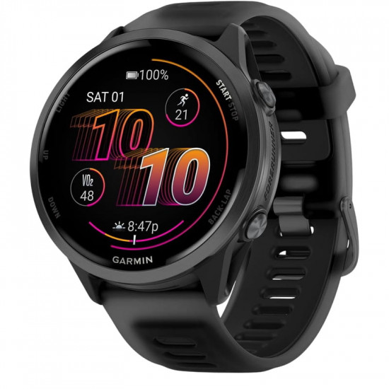 Смарт-годинник Garmin Forerunner 570 47mm Slate Gray with Black/Translucent Black Silicone with Slate Buckle (010-02971-40)